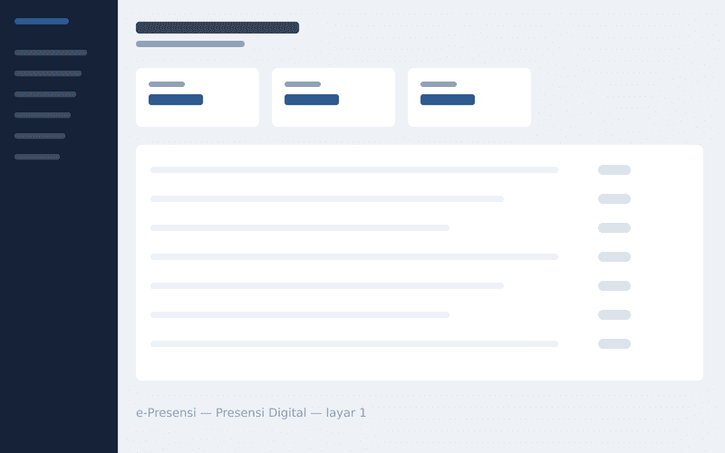 Tangkapan layar e-Presensi — Presensi Digital