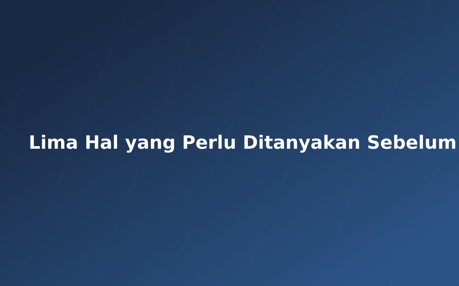 Ilustrasi artikel: Lima Hal yang Perlu Ditanyakan Sebelum Memilih Vendor Software