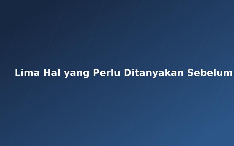 Ilustrasi artikel: Lima Hal yang Perlu Ditanyakan Sebelum Memilih Vendor Software